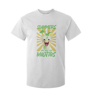 Summers Are Made For Mojitos T Shirt For Kid Funny Vacation Cocktail TS12 White Print Your Wear