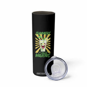 Summers Are Made For Mojitos Skinny Tumbler Funny Vacation Cocktail TS12 Print Your Wear