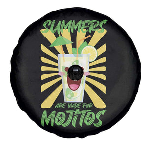 Summers Are Made For Mojitos Spare Tire Cover Funny Vacation Cocktail TS12 Print Your Wear