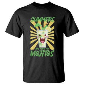 Summers Are Made For Mojitos T Shirt Funny Vacation Cocktail TS12 Black Print Your Wear