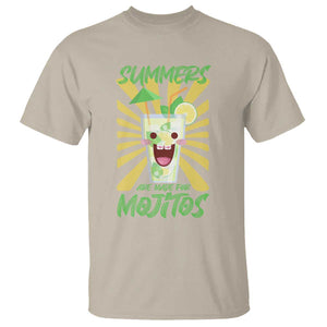 Summers Are Made For Mojitos T Shirt Funny Vacation Cocktail TS12 Sand Print Your Wear