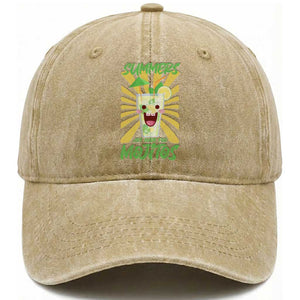Summers Are Made For Mojitos Washed Cotton Baseball Cap Funny Vacation Cocktail TS12 Print Your Wear