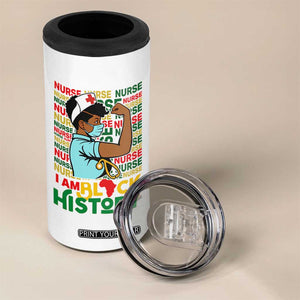 Nurse African American 4 in 1 Can Cooler Tumbler I Am Black History Strong Feminism TS12 Print Your Wear