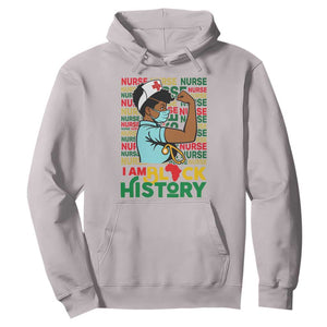 Nurse African American Hoodie I Am Black History Strong Feminism TS12 Ice Gray Print Your Wear