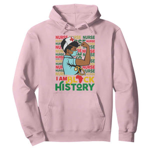 Nurse African American Hoodie I Am Black History Strong Feminism TS12 Light Pink Print Your Wear