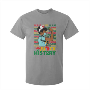 Nurse African American T Shirt For Kid I Am Black History Strong Feminism TS12 Sport Gray Print Your Wear
