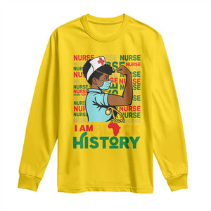 Nurse African American Long Sleeve Shirt I Am Black History Strong Feminism TS12 Daisy Print Your Wear