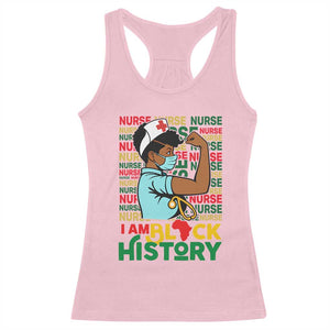 Nurse African American Racerback Tank Top I Am Black History Strong Feminism TS12 Light Pink Print Your Wear
