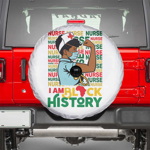 Nurse African American Spare Tire Cover I Am Black History Strong Feminism TS12 White Print Your Wear