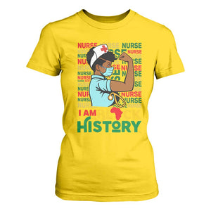 Nurse African American T Shirt For Women I Am Black History Strong Feminism TS12 Daisy Print Your Wear