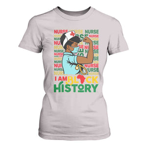 Nurse African American T Shirt For Women I Am Black History Strong Feminism TS12 Ice Gray Print Your Wear