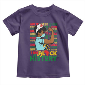 Nurse African American Toddler T Shirt I Am Black History Strong Feminism TS12 Purple Print Your Wear
