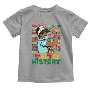 Nurse African American Toddler T Shirt I Am Black History Strong Feminism TS12 Sport Gray Print Your Wear