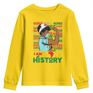 Nurse African American Youth Sweatshirt I Am Black History Strong Feminism TS12 Daisy Print Your Wear