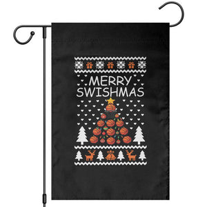 Basketball Merry Swishmas Garden Flag Christmas Tree Sports TS12 Black Print Your Wear