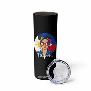 Philippines Girl Skinny Tumbler Filipina Philippines Flag Filipino Pride TS12 Print Your Wear