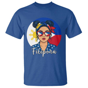 Philippines Girl Filipina T Shirt Flag Filipino Pride TS12 Royal Blue Print Your Wear