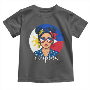 Philippines Girl Filipina Toddler T Shirt Flag Filipino Pride TS12 Dark Heather Print Your Wear