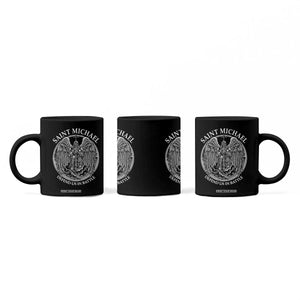 Saint Michael The Archangel Coffee Mug Defend Us In Battle Christian Faith TS12 Print Your Wear