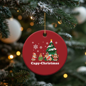 Xmas Capybara Christmas Ornament Funny Capy Xmas Gift Idea TS12 Print Your Wear