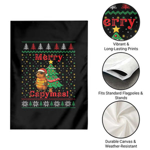 Funny Merry Capymas Garden Flag Capybara Christmas Party TS12 Print Your Wear
