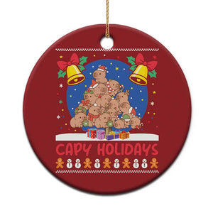 Capybara Xmas Tree Christmas Ornament Funny Capy Holidays Gift TS12 Print Your Wear