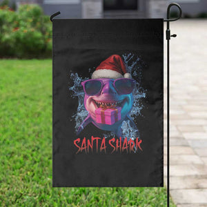 Funny Christmas Santa Shark Xmas Gift Garden Flag TS12 Print Your Wear