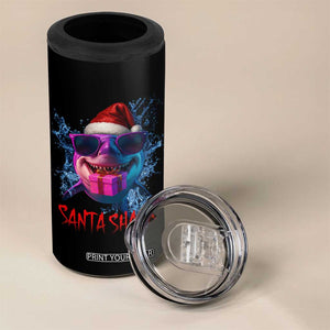 Funny Christmas Santa Shark Xmas Gift 4 in 1 Can Cooler Tumbler TS12 Print Your Wear