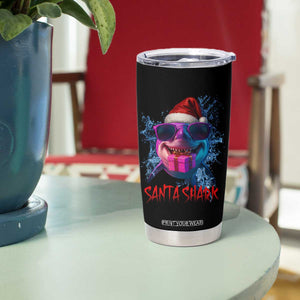 Funny Christmas Santa Shark Xmas Gift Tumbler Cup TS12 Print Your Wear