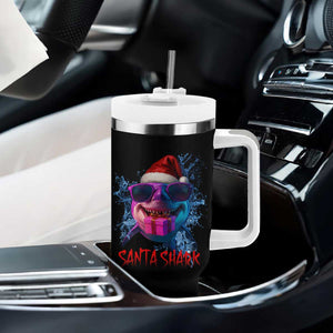 Funny Christmas Santa Shark Xmas Gift Tumbler With Handle TS12 Print Your Wear