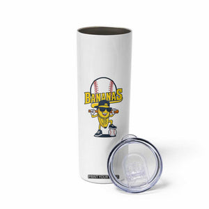 Cool Banana Playing Baseball Skinny Tumbler Funny Fruit Sports Gift TS12 Print Your Wear