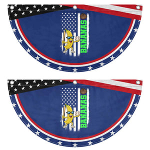 Banana Playing Baseball Lover Patriotic Fan Flag Retro American Flag
