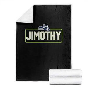 Funny Seattle Jimothy The Raccoon Throw Blanket Football Parody Viral Trash Panda Feral Meme