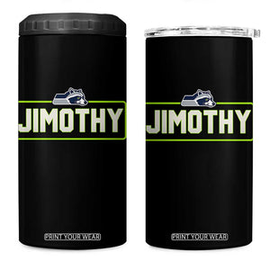 Funny Seattle Jimothy The Raccoon 4 in 1 Can Cooler Tumbler Football Parody Viral Trash Panda Feral Meme