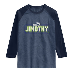 Funny Seattle Jimothy The Raccoon Raglan Shirt Football Parody Viral Trash Panda Feral Meme