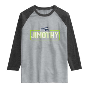 Funny Seattle Jimothy The Raccoon Raglan Shirt Football Parody Viral Trash Panda Feral Meme