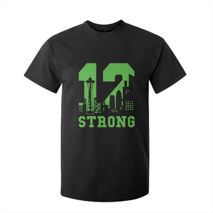Space Needle Emerald City Skyline Number 12 Typography T Shirt For Kid Pacific Northwest Fan Pride