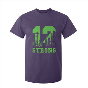 Space Needle Emerald City Skyline Number 12 Typography T Shirt For Kid Pacific Northwest Fan Pride