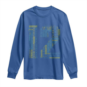 Victory And Strength Number 12 Typography Long Sleeve Shirt Gift For Football Lovers