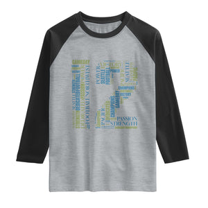 Victory And Strength Number 12 Typography Raglan Shirt Gift For Football Lovers