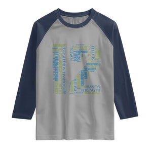 Victory And Strength Number 12 Typography Raglan Shirt Gift For Football Lovers