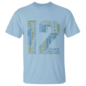 Victory And Strength Number 12 Typography T Shirt Gift For Football Lovers