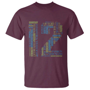 Victory And Strength Number 12 Typography T Shirt Gift For Football Lovers
