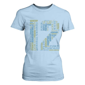 Victory And Strength Number 12 Typography T Shirt For Women Gift For Football Lovers