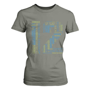 Victory And Strength Number 12 Typography T Shirt For Women Gift For Football Lovers