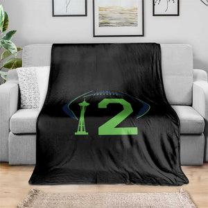 Space Needle Emerald City Number 12 Throw Blanket Sports Fan Pride
