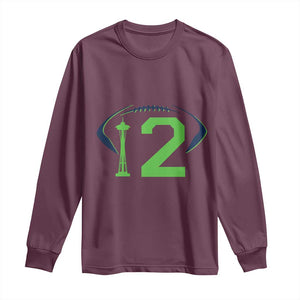Space Needle Emerald City Number 12 Long Sleeve Shirt Sports Fan Pride