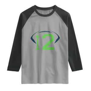 Space Needle Emerald City Number 12 Raglan Shirt Sports Fan Pride