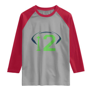 Space Needle Emerald City Number 12 Raglan Shirt Sports Fan Pride