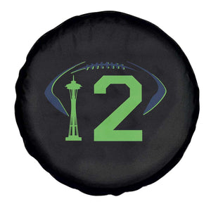Space Needle Emerald City Number 12 Spare Tire Cover Sports Fan Pride